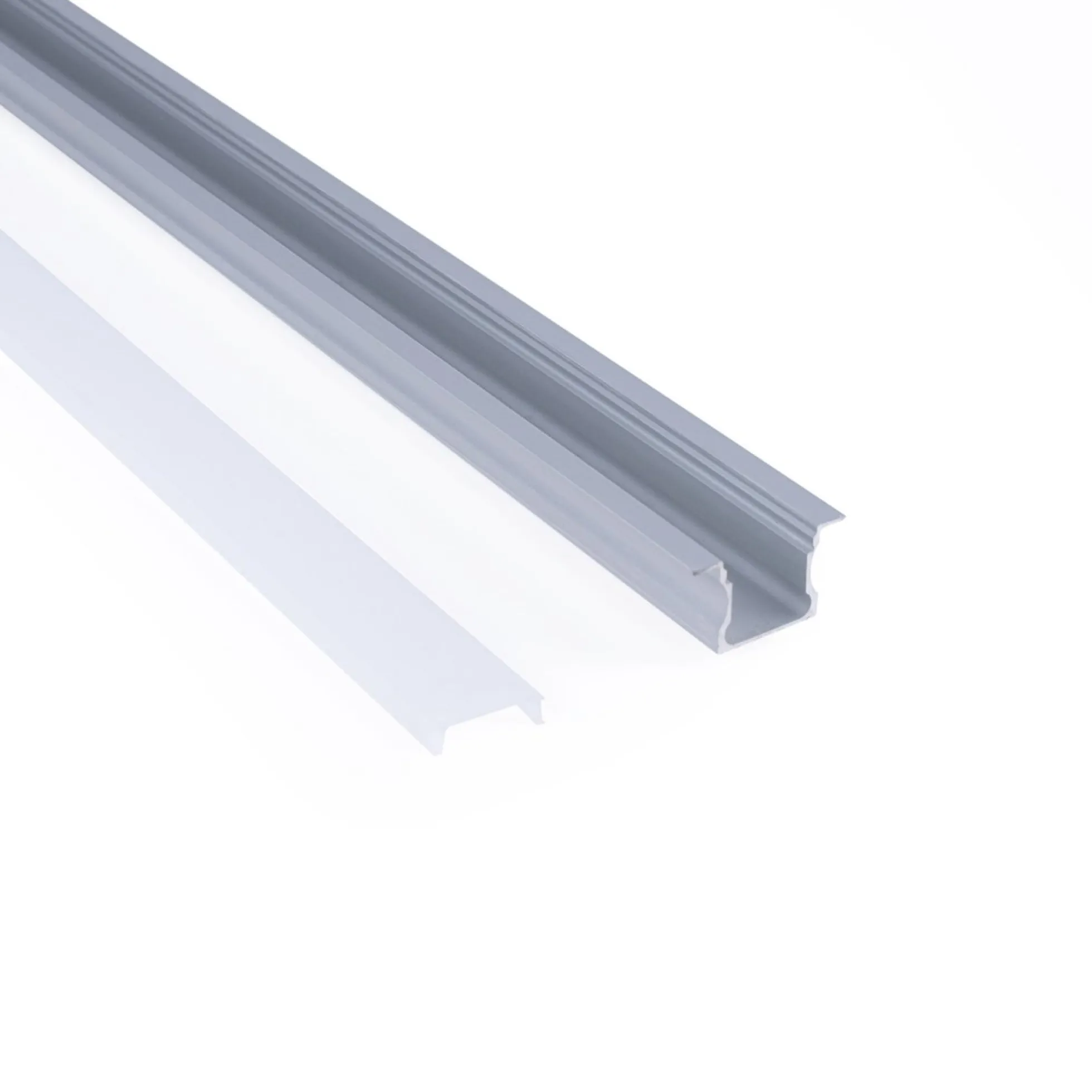 Perfil tira LED empotrable - 25x14mm - Kit completo - 2 metros