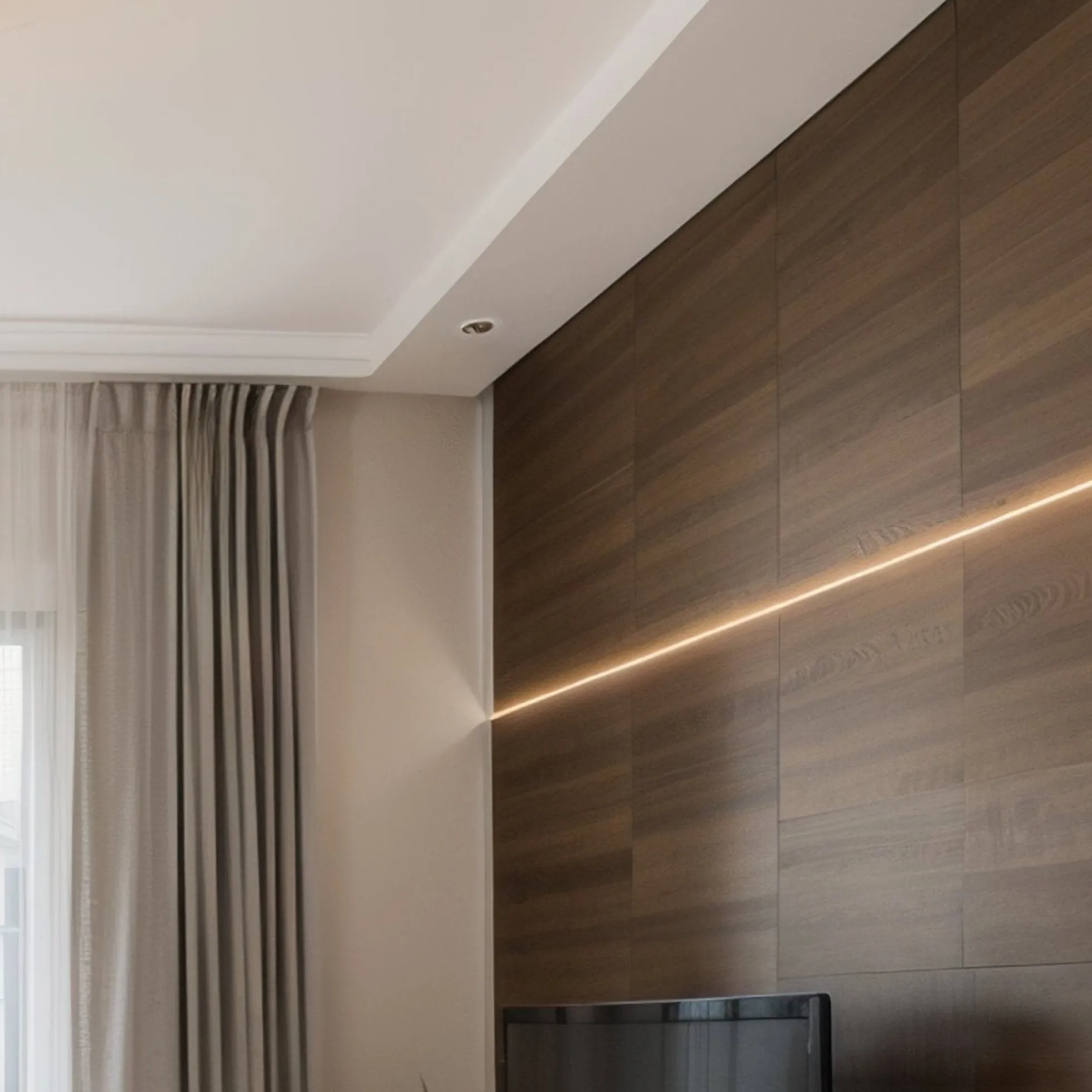 Perfil tira LED empotrable - 25x14mm - Kit completo - 2 metros
