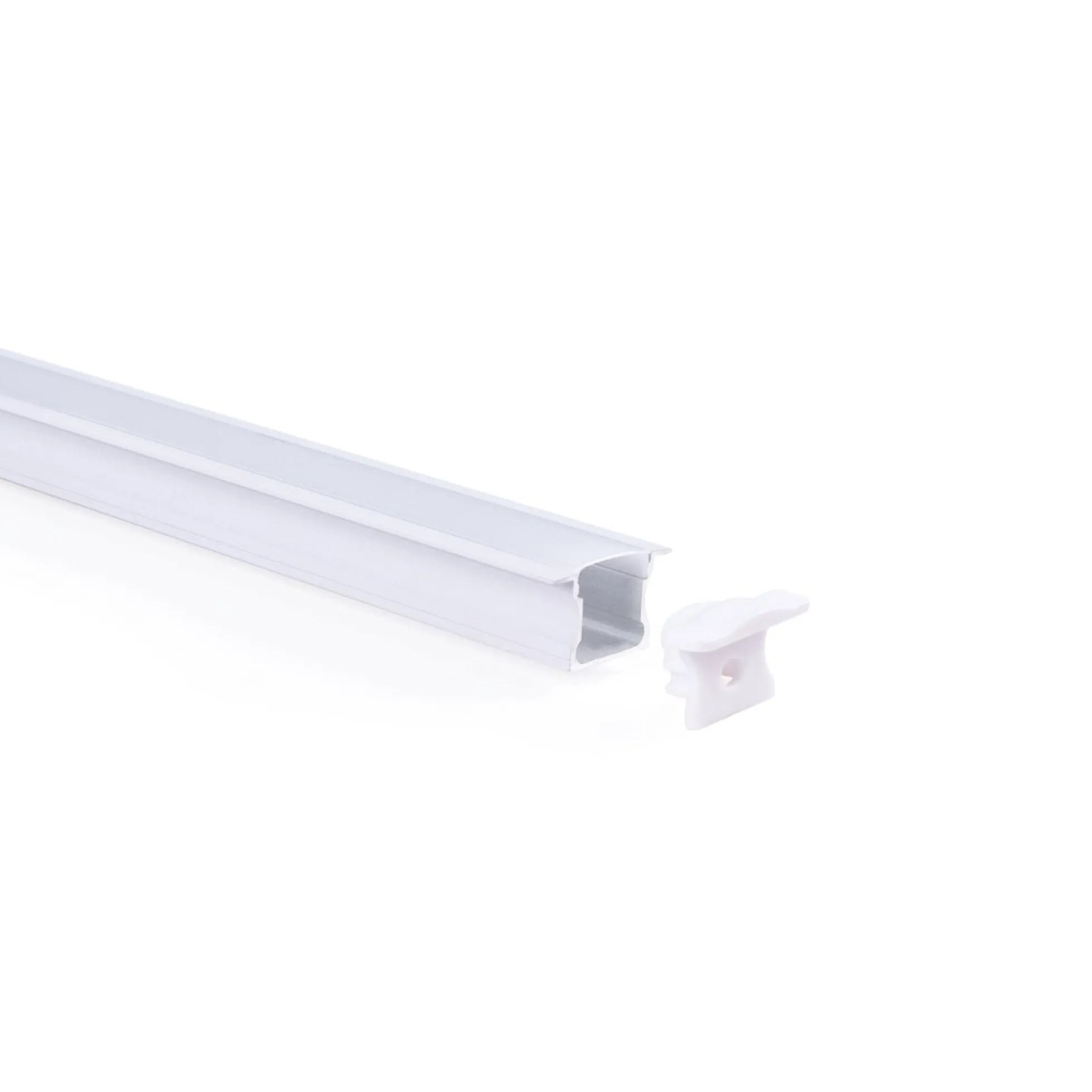 Perfil tira LED empotrable - 25x14mm - Kit completo - 2 metros