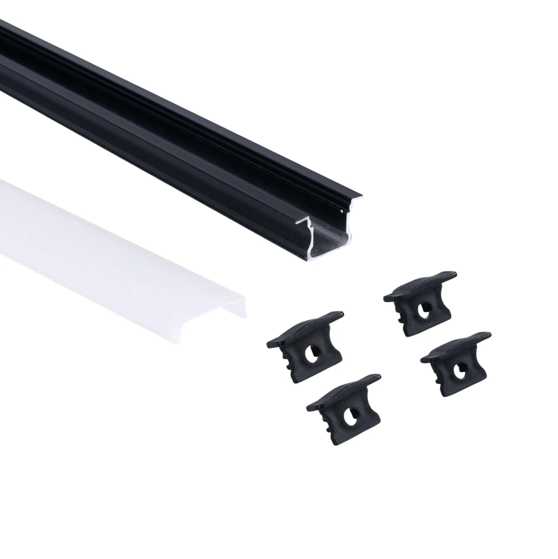Perfil tira LED empotrable - 25x14mm - Kit completo - 2 metros