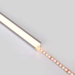 Perfil tira LED empotrable - 25x14mm - Kit completo - 1 metro