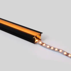 Perfil tira LED empotrable - 25x14mm - Kit completo - 1 metro