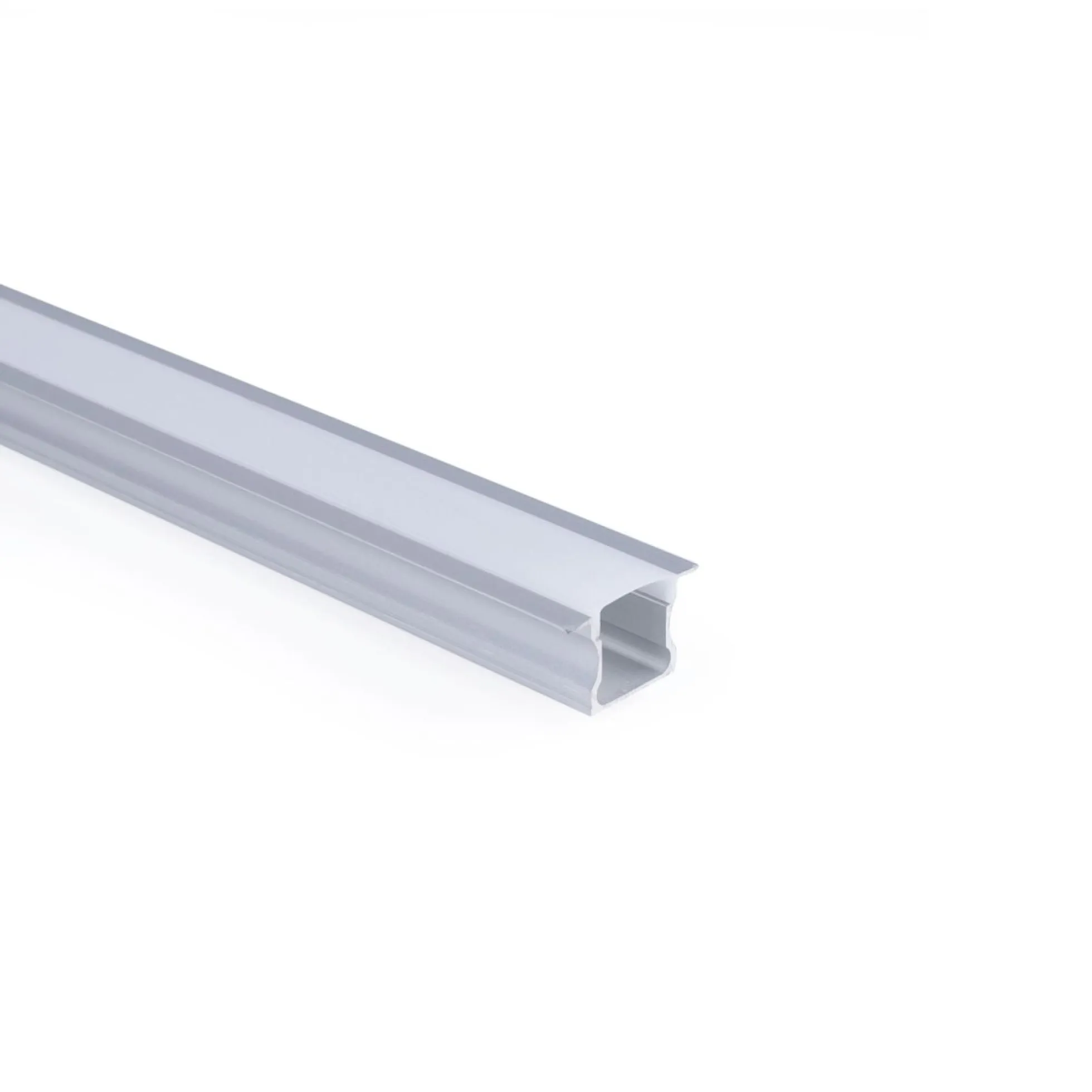 Perfil tira LED empotrable - 25x14mm - Kit completo - 1 metro
