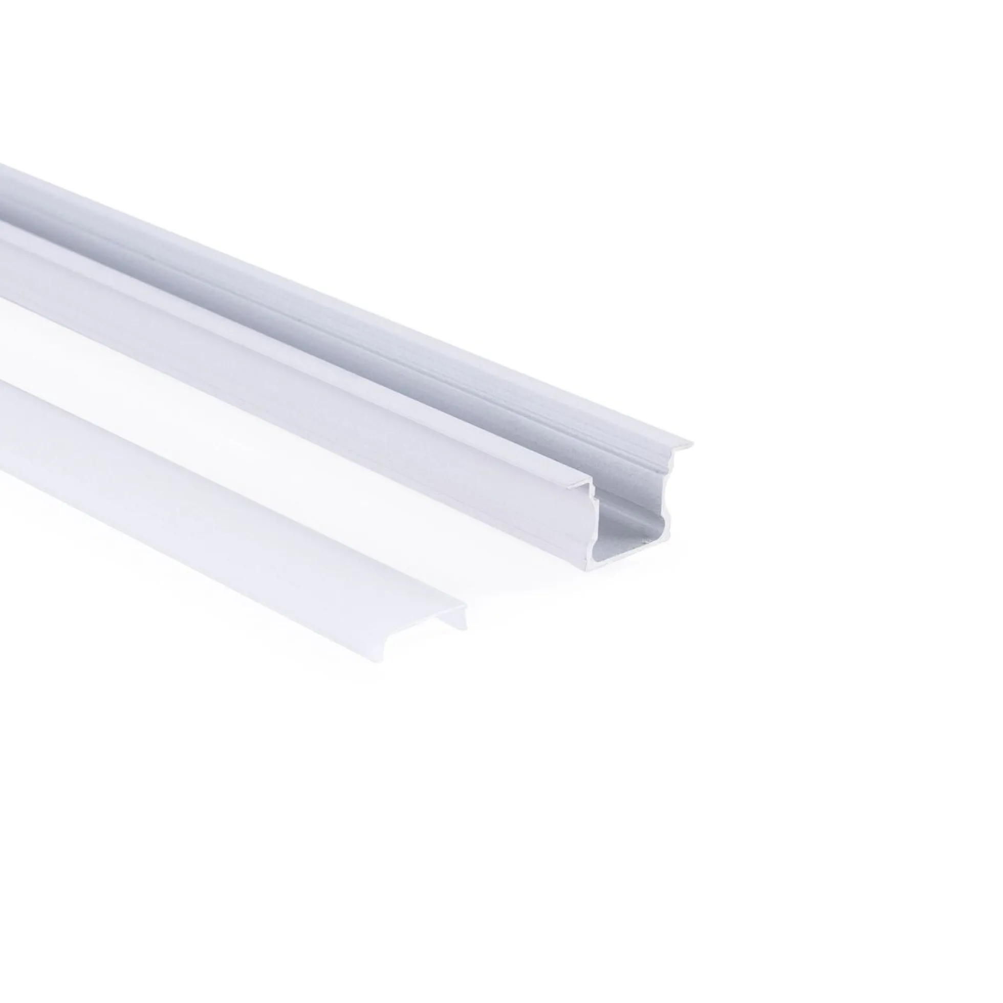 Perfil tira LED empotrable - 25x14mm - Kit completo - 1 metro