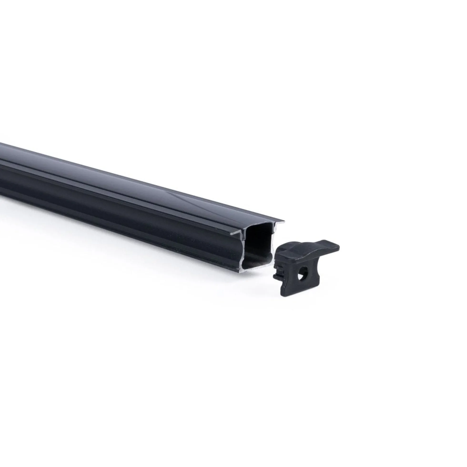Perfil tira LED empotrable - 25x14mm - Kit completo - 1 metro