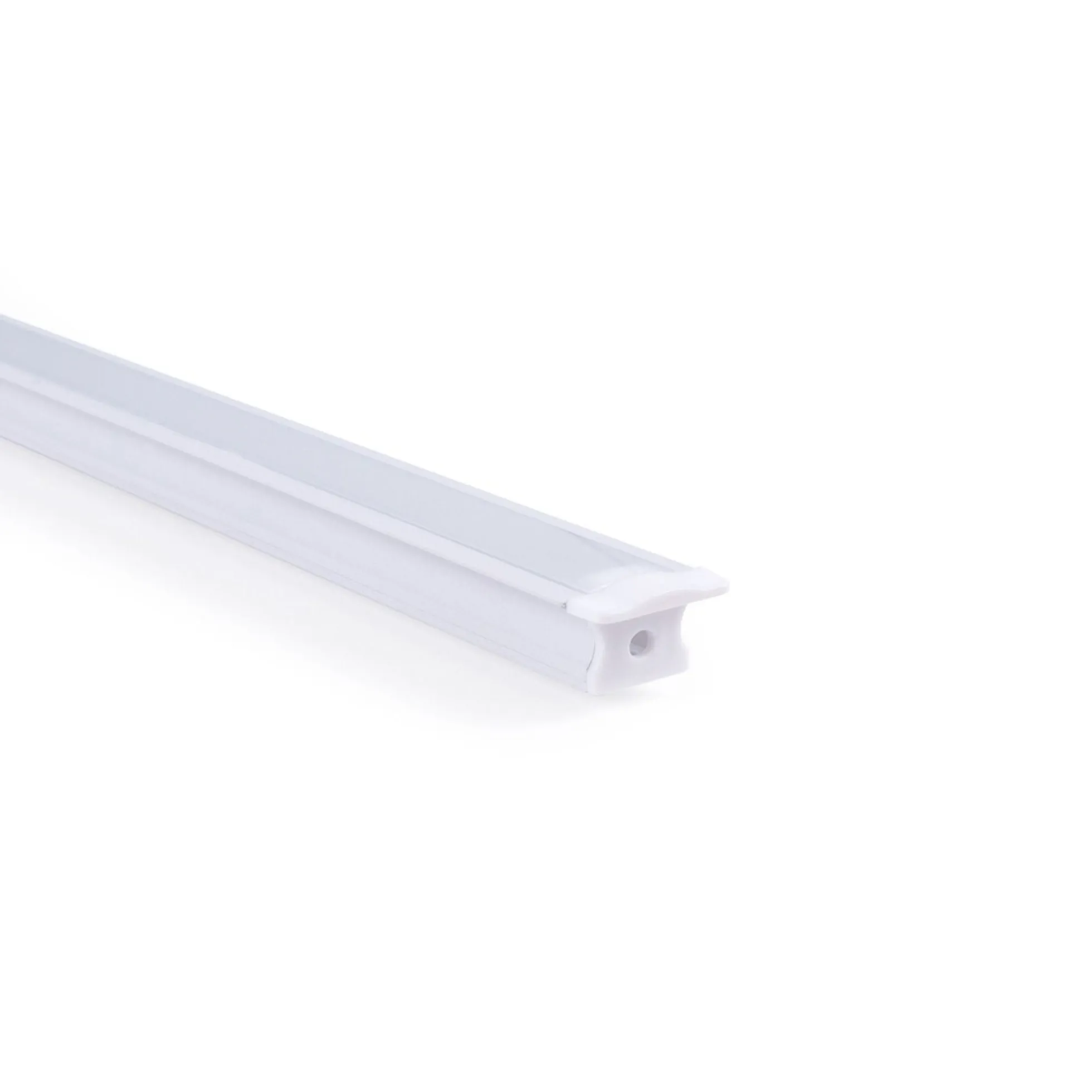 Perfil tira LED empotrable - 25x14mm - Kit completo - 1 metro