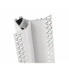Perfil tira LED integración / trimless esquina - 94 x 34mm - Con difusor - 2 metros