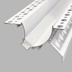 Perfil tira LED integración / trimless de esquina - Efecto bañador - 48 x 80mm - Con difusor - 2 metros