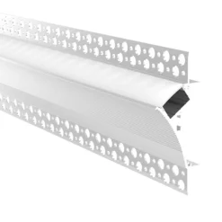 Perfil tira LED integración / trimless esquina - 96 x 35mm - Con difusor - 2 metros