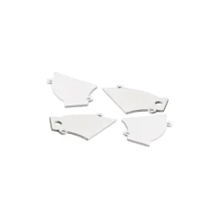 Perfil tira LED integración / trimless de esquina - Efecto bañador - 59 x 72mm - Kit completo - 2 metros