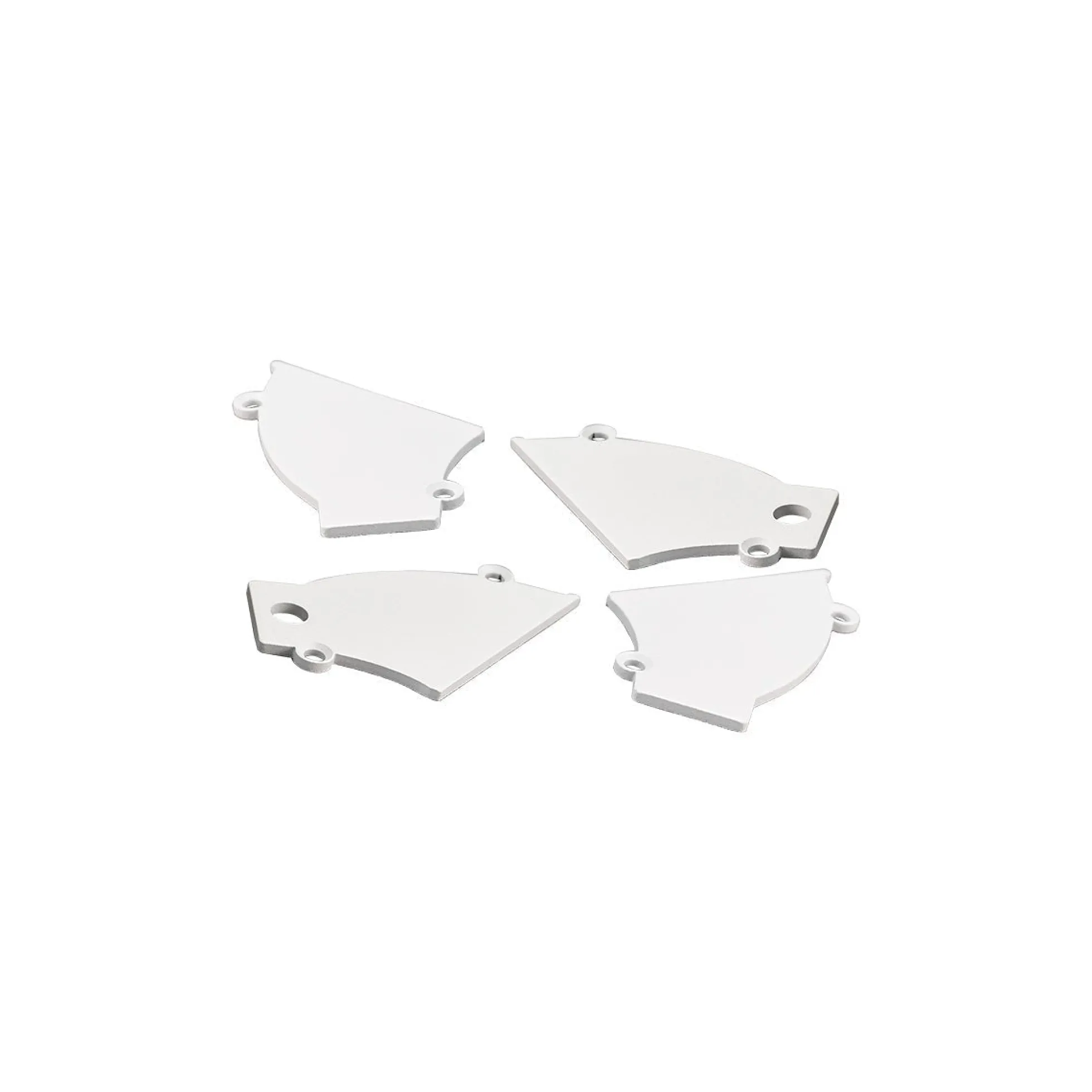 Perfil tira LED integración / trimless de esquina - Efecto bañador - 59 x 72mm - Kit completo - 2 metros