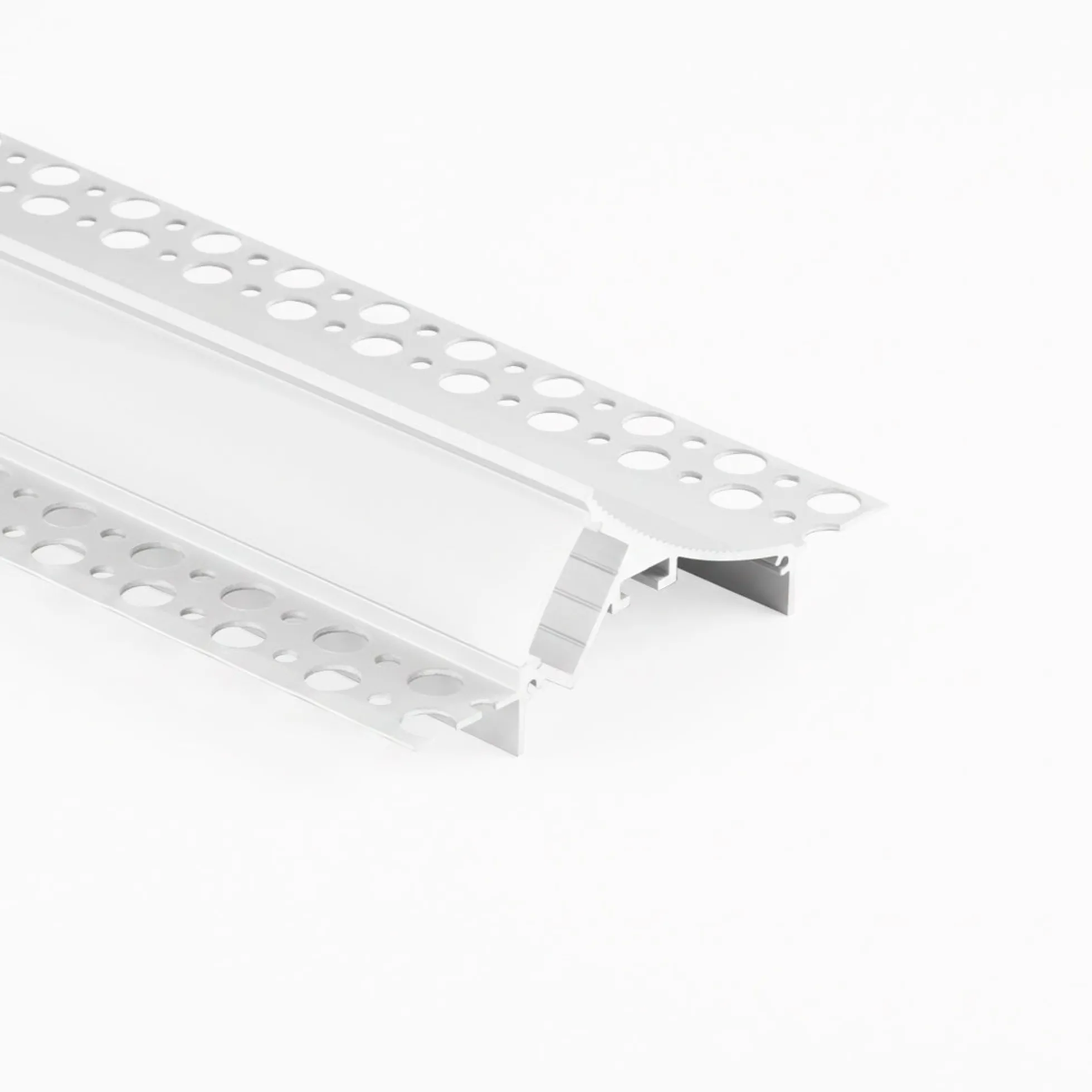 Perfil tira LED integración / trimless esquina - 96 x 35mm - Kit completo - 2 metros