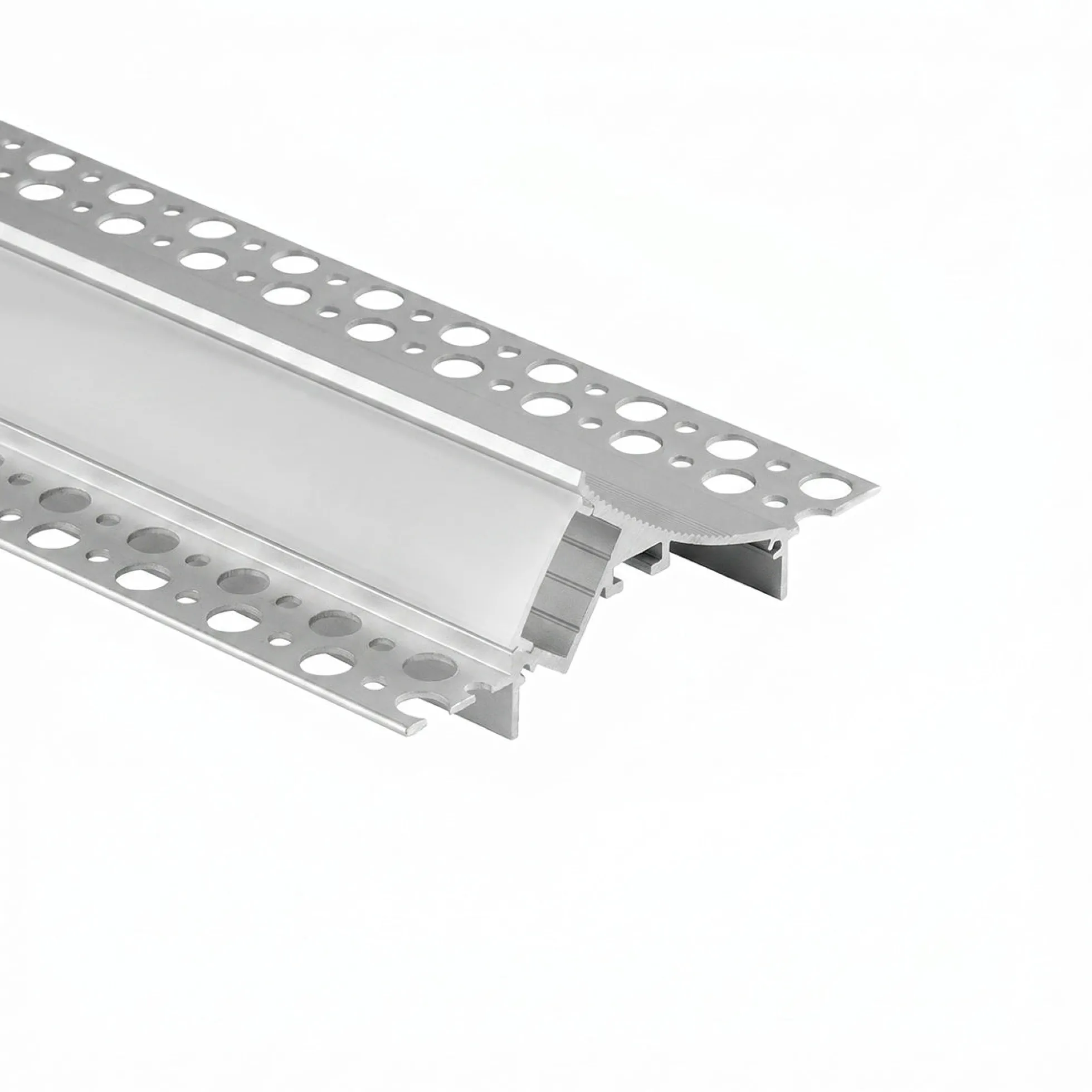 Perfil tira LED integración / trimless esquina - 96 x 35mm - Kit completo - 2 metros