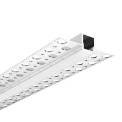 Perfil tira LED integración / trimless - 13x14mm - Con difusor - 2 metros