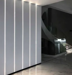 Perfil tira LED integración / trimless - 13x14mm - Con difusor - 2 metros