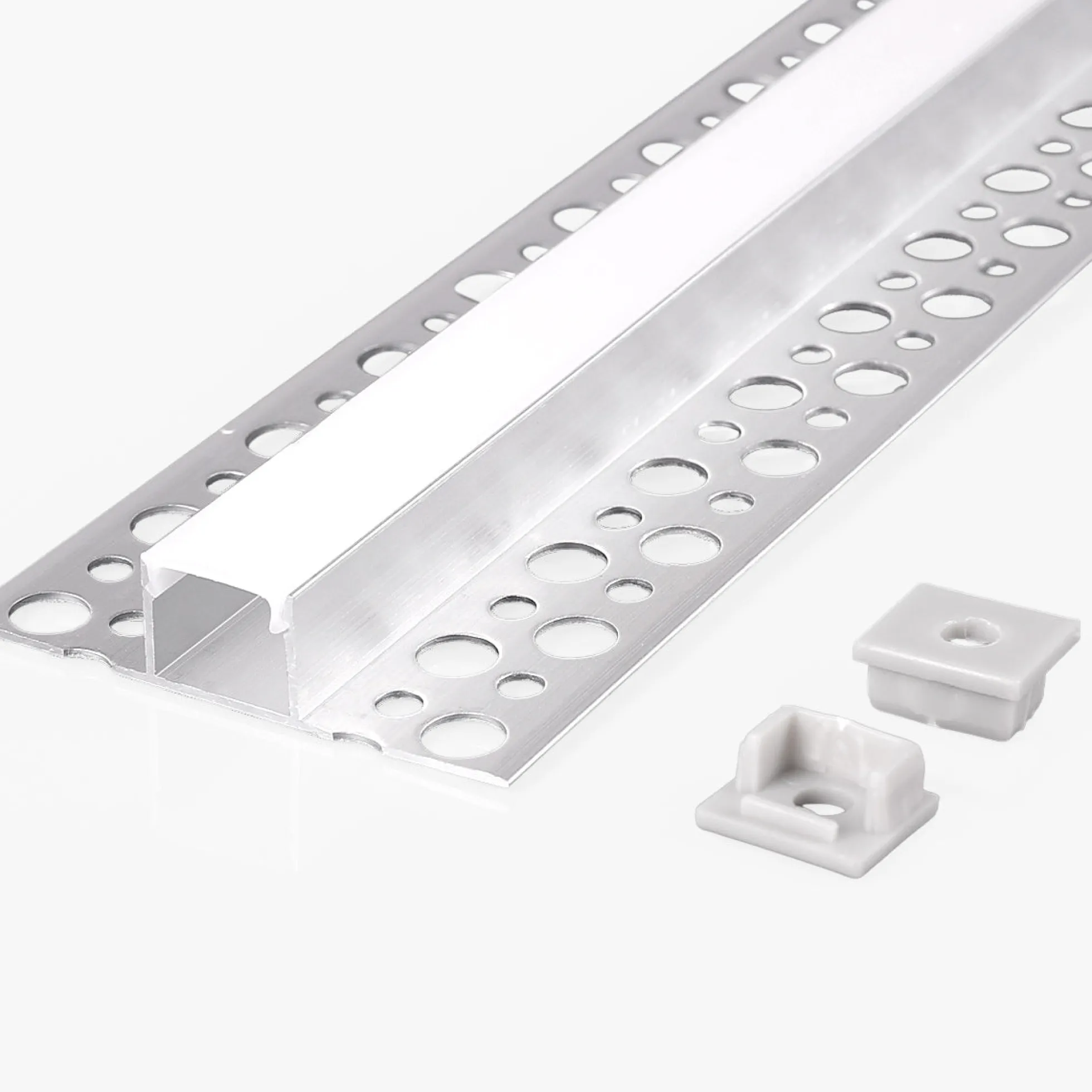 Perfil tira LED integración / trimless - 11,6x15mm - Con difusor - 2 metros