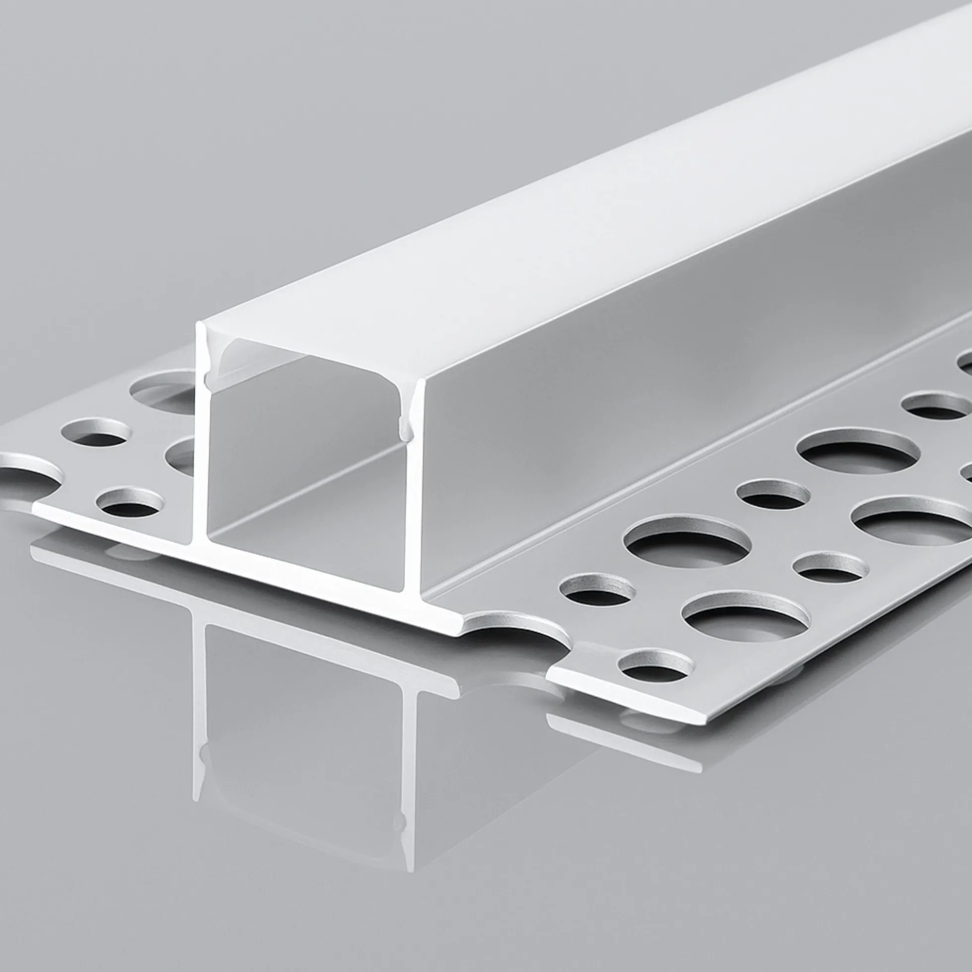 Perfil tira LED integración / trimless con difusor - 55x11,5mm - 2 metros