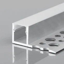 Perfil tira LED integración / trimless - Una aleta - 11x12mm - Con difusor - 2 metros