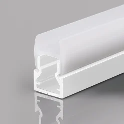 Perfil tira LED para cristal 8mm - Con difusor - Blanco - 2 metros