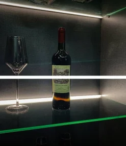 Perfil tira LED para cristal y estante - 25x14mm - 2metros