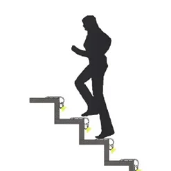 Perfil tira LED para escalera - 80x50mm - 2 metros