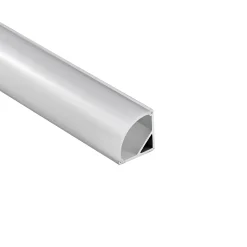 Perfil tira LED para esquinas con difusor - Kit completo - 16x16mm - Tira LED ≤10 mm - 2 metros