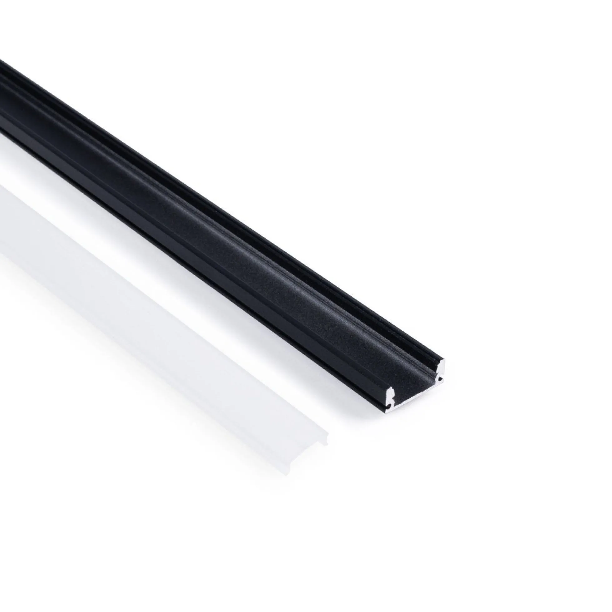 Perfil tira LED superficie - 17x8mm - Kit completo - 1 metro
