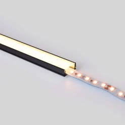 Perfil tira LED superficie - 17x8mm - Kit completo - 1 metro