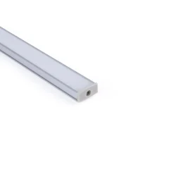 Perfil tira LED superficie - 17x8mm - Kit completo - 1 metro