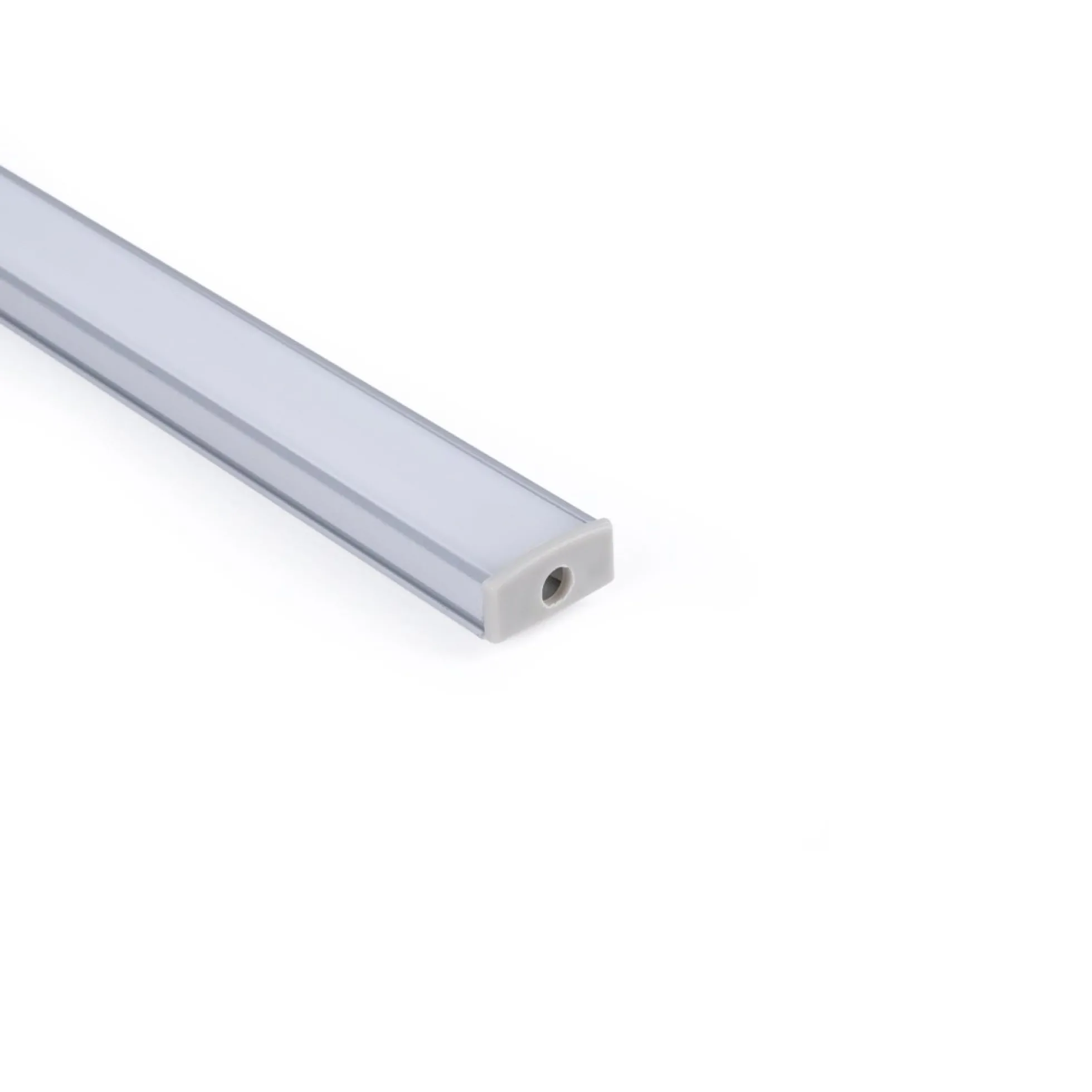 Perfil tira LED superficie - 17x8mm - Kit completo - 1 metro