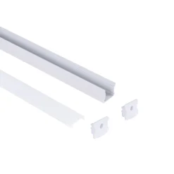 Perfil tira LED superficie - 17x14mm - Kit completo - 1 metro