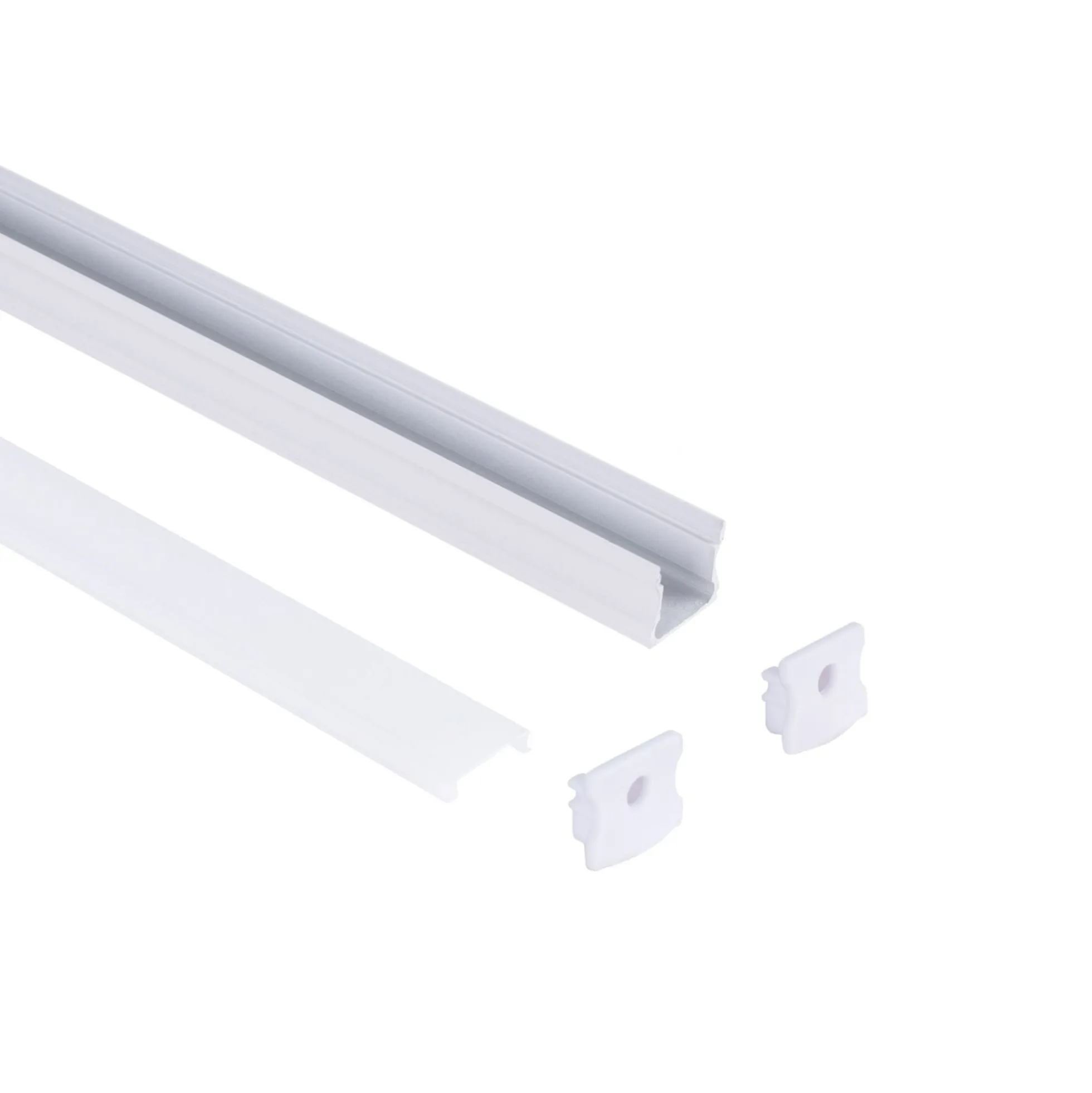 Perfil tira LED superficie - 17x14mm - Kit completo - 1 metro