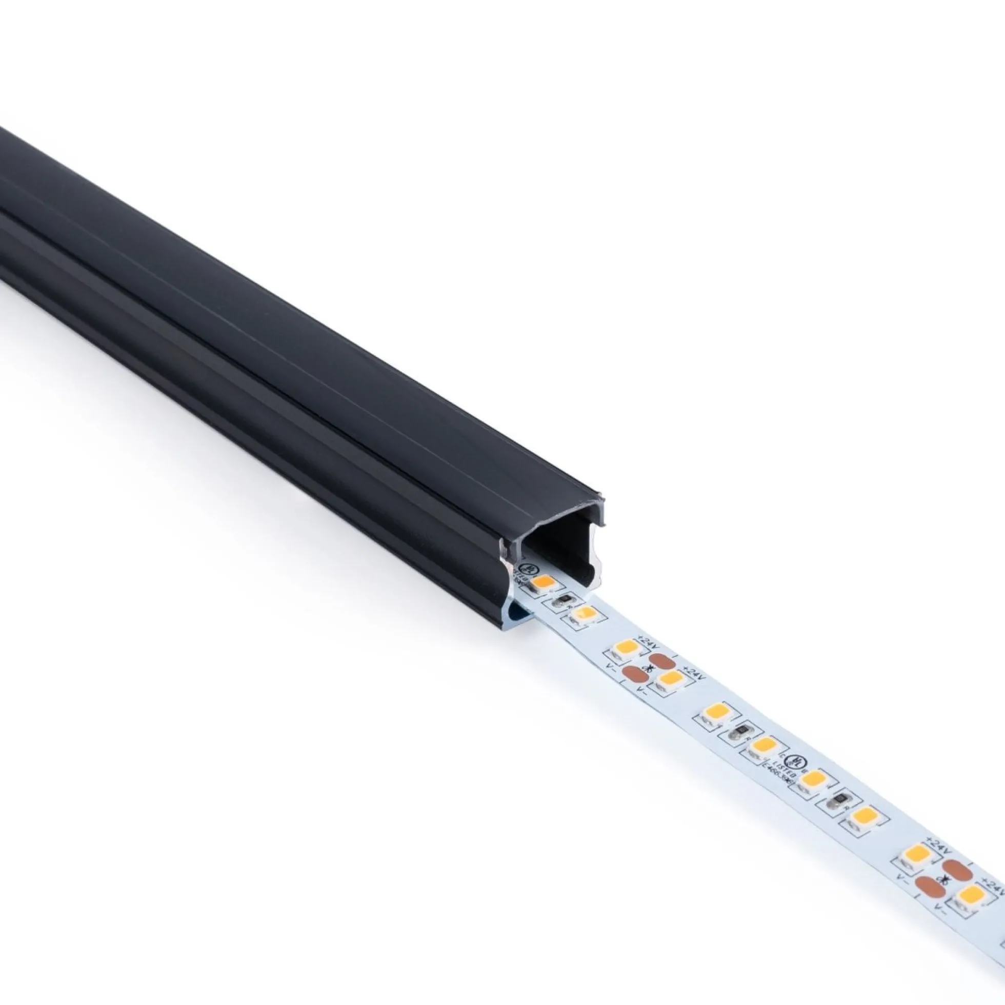 Perfil tira LED superficie - 17x14mm - Kit completo - 1 metro