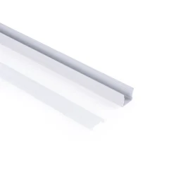 Perfil tira LED superficie - 17x14mm - Kit completo - 1 metro