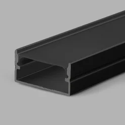 Perfil tira LED superficie - 10x30mm - Con difusor - 2 metros