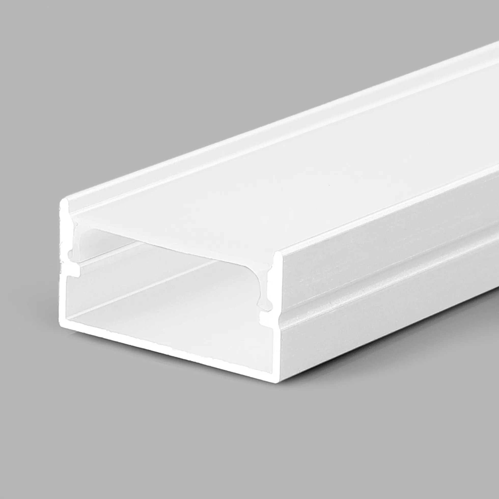 Perfil tira LED superficie - 10x30mm - Con difusor - 2 metros