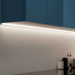 Perfil tiras LED para esquinas con difusor - 4 grapas - 2 tapas - 16x16mm - 2 metros
