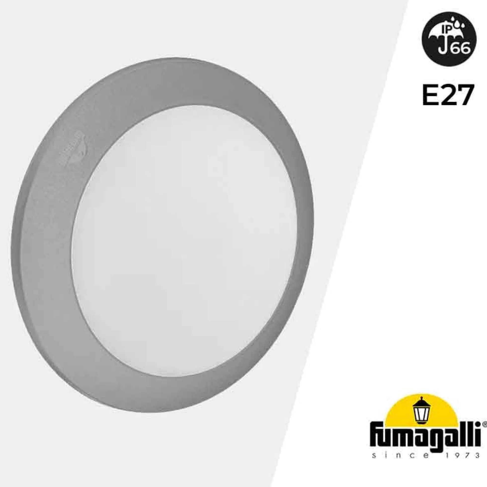 Plafón de exterior estanco de pared o techo FUMAGALLI BERTA E27 IP66
