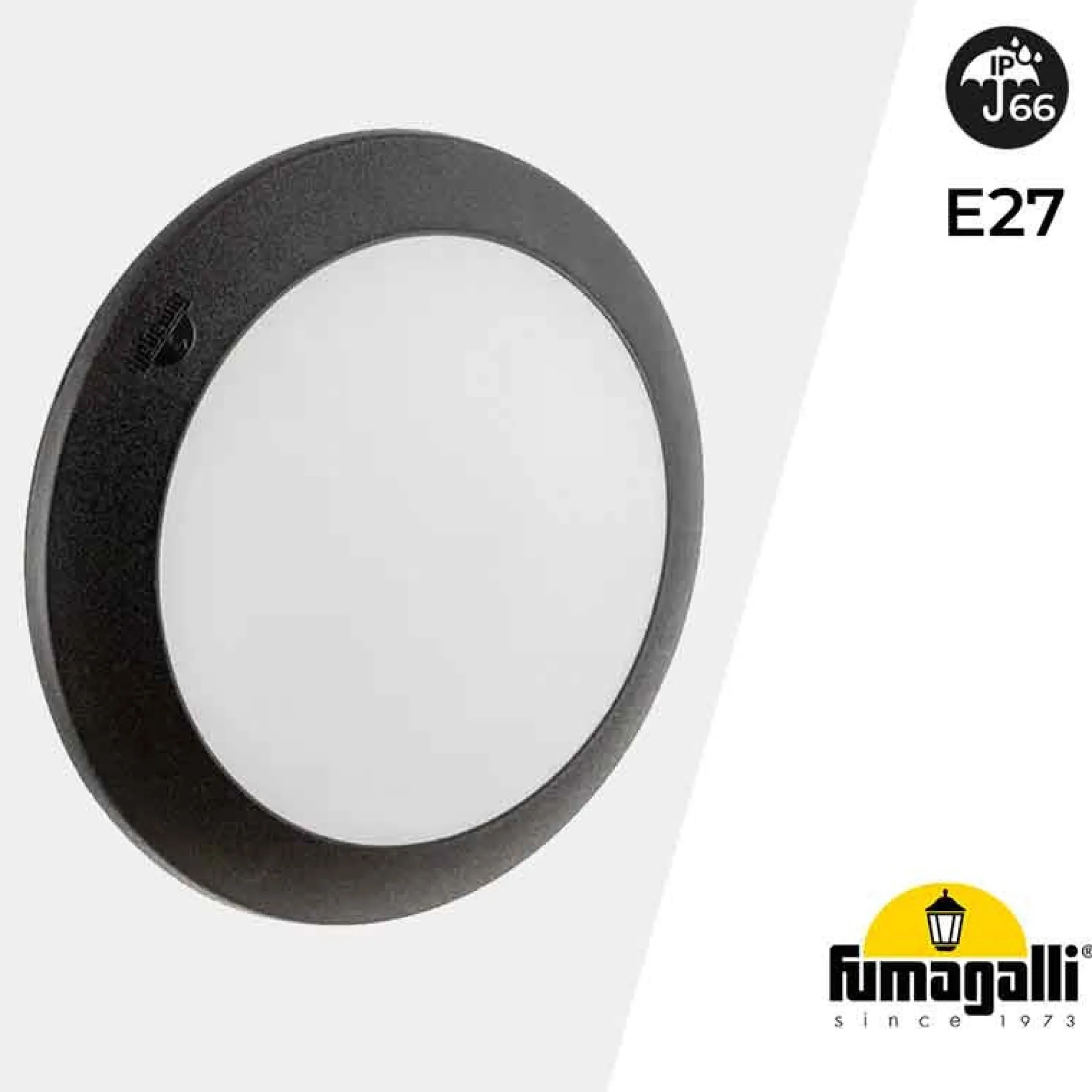 Plafón de exterior estanco de pared o techo FUMAGALLI BERTA E27 IP66