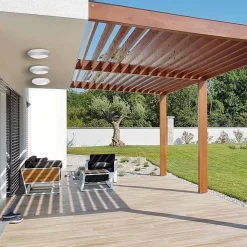 Plafón de exterior estanco de pared o techo FUMAGALLI BERTA E27 IP66