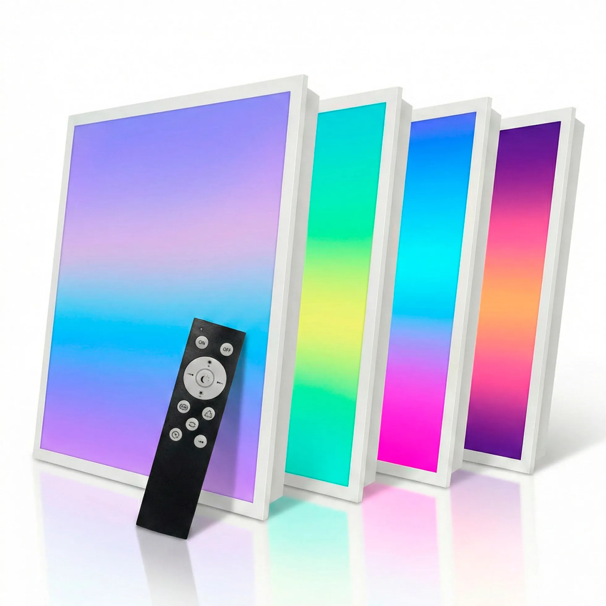 Plafón de techo LED Backlight - 60x60cm - 36W - CCT + RGB IC - Con mando a distancia