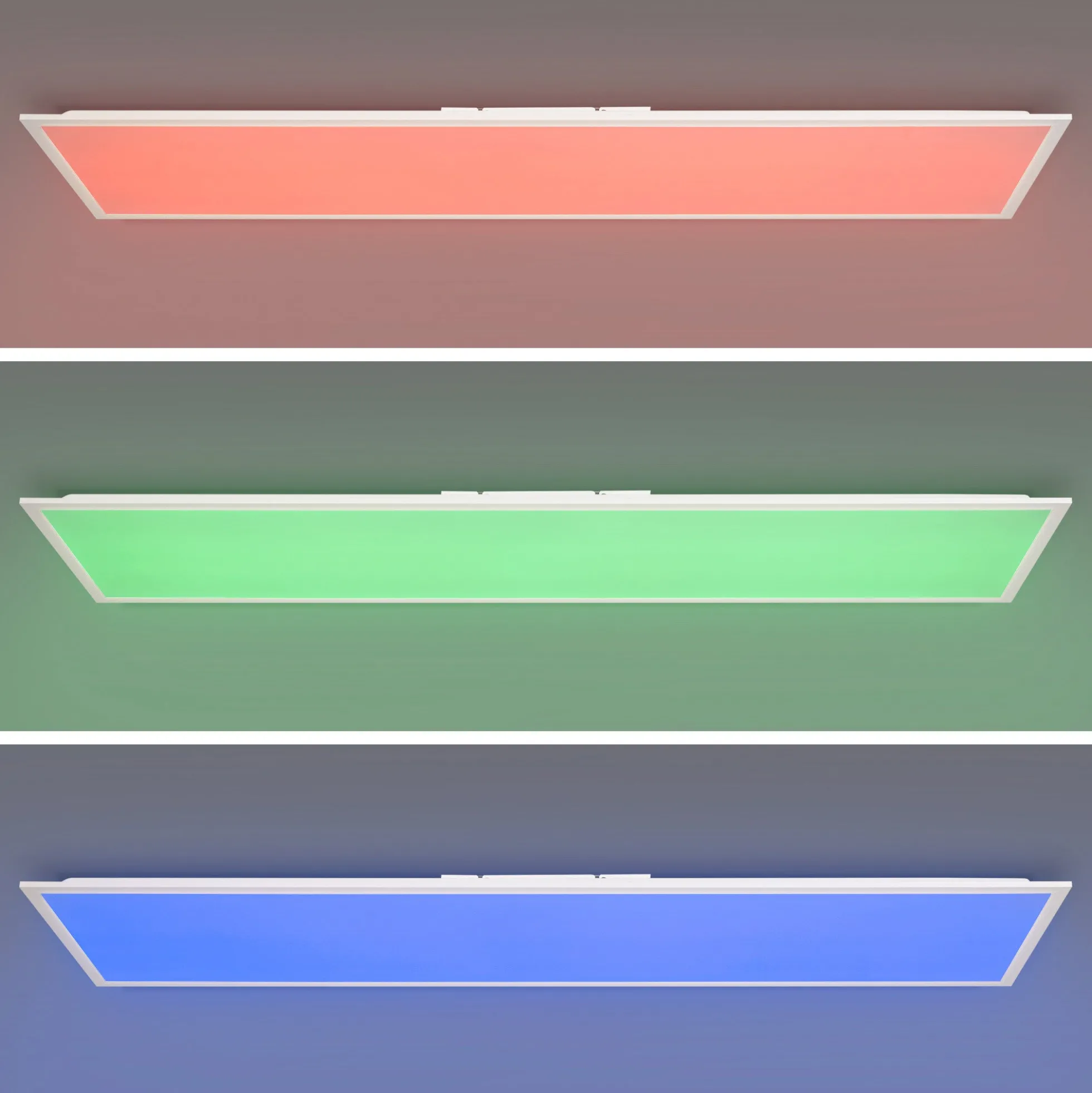 Plafón de techo LED Backlight - 120x30cm - 36W - CCT + RGB IC - Con mando a distancia