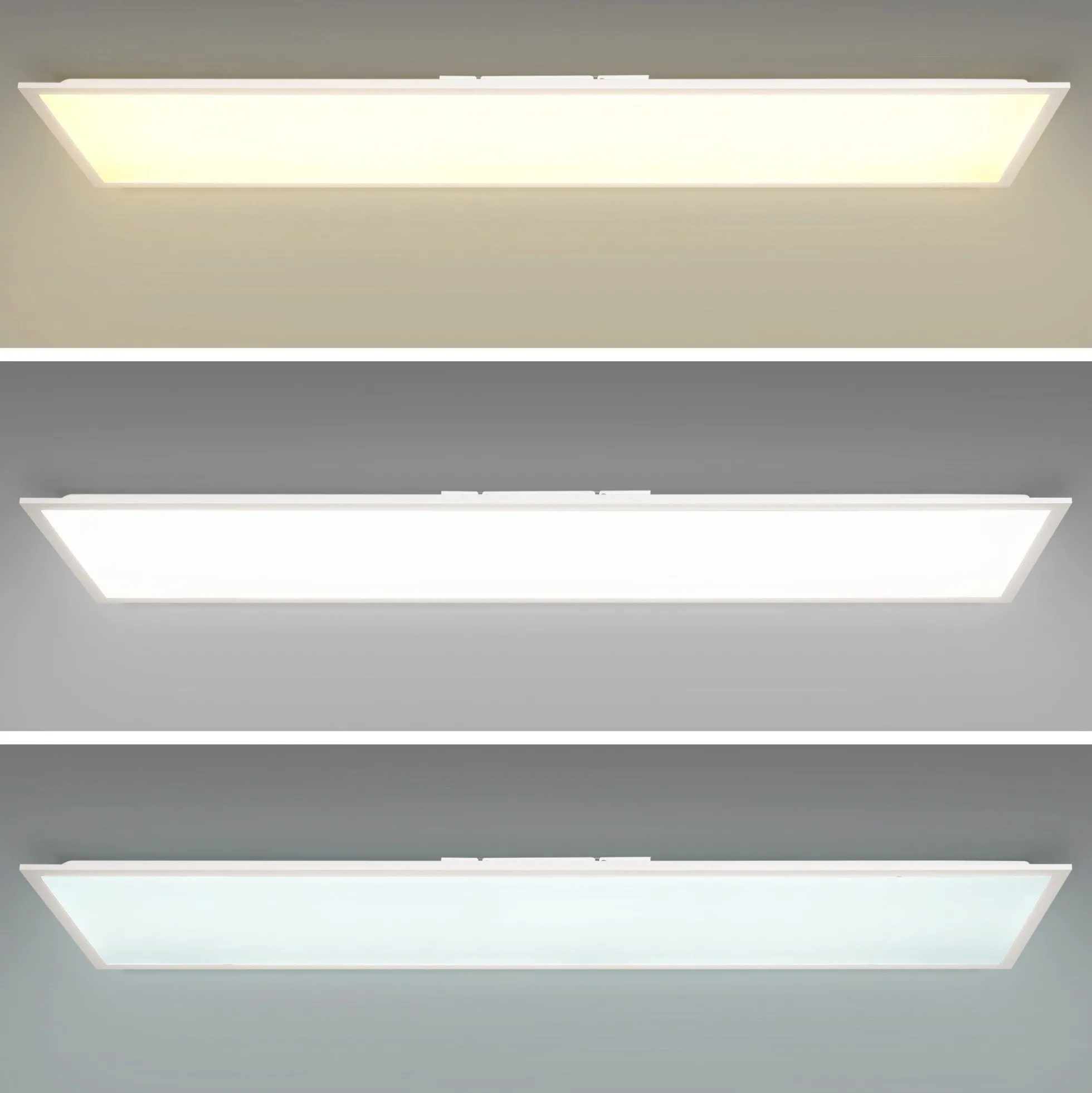 Plafón de techo LED Backlight - 120x30cm - 36W - CCT + RGB IC - Con mando a distancia