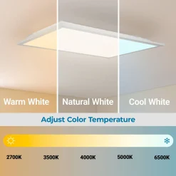 Plafón de techo LED Backlight - 60x30cm - 22W - CCT + 2RGB - Retroiluminado