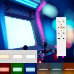 Plafón de techo LED Backlight - 60x30cm - 22W - CCT + 2RGB - Retroiluminado