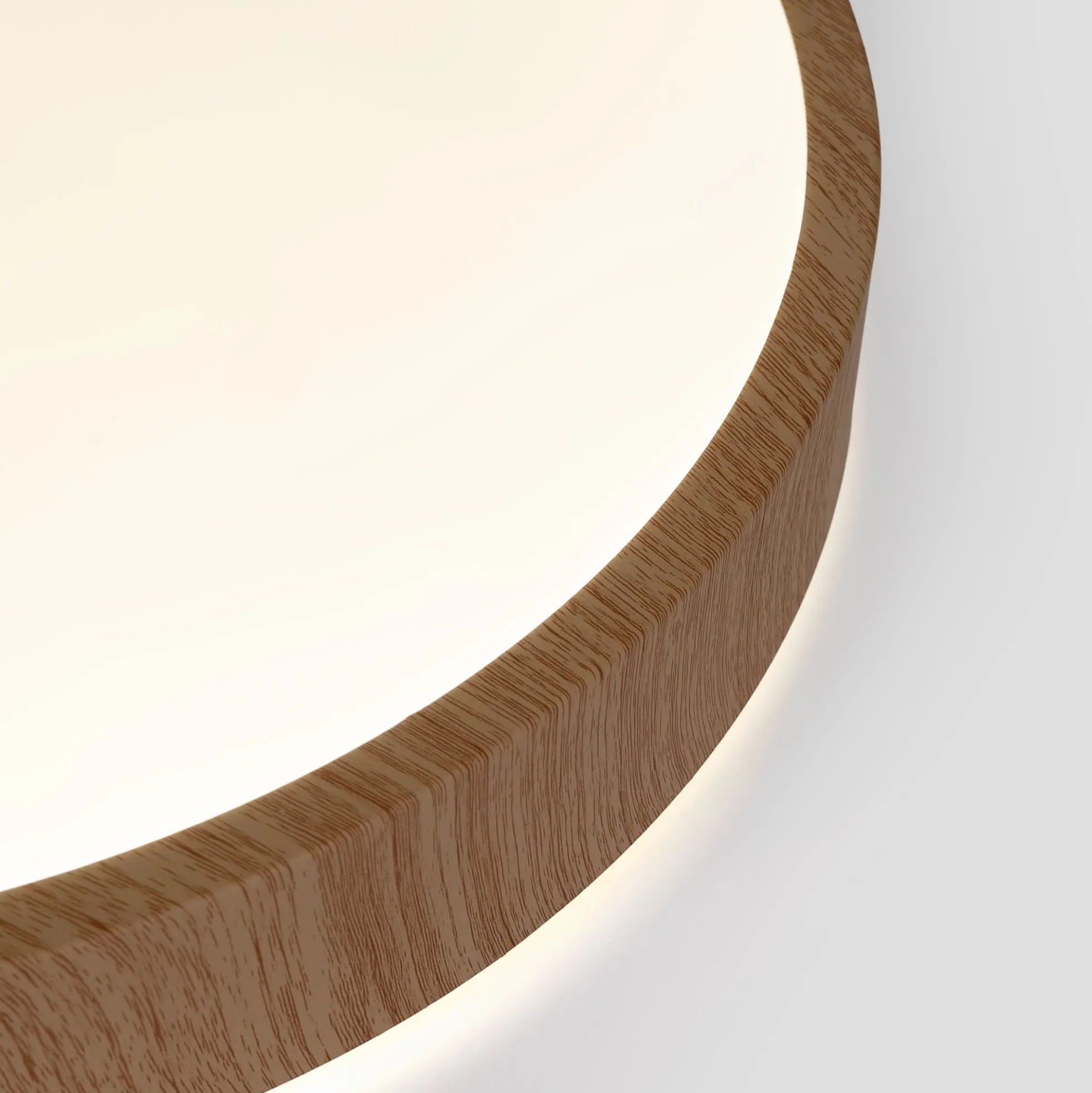 Plafón de techo LED CCT - 24W - Color madera - Ø40cm