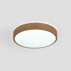 Plafón de techo LED CCT - 24W - Color madera - Ø40cm