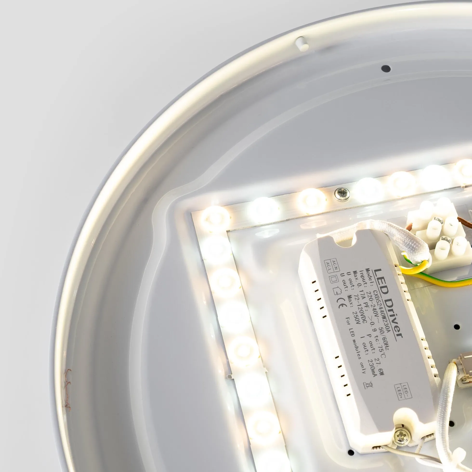 Plafón de techo LED CCT - 24W - Color madera - Ø40cm