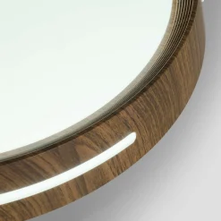 Plafón de techo LED CCT - 24W - Efecto lateral - Color madera Ø40cm