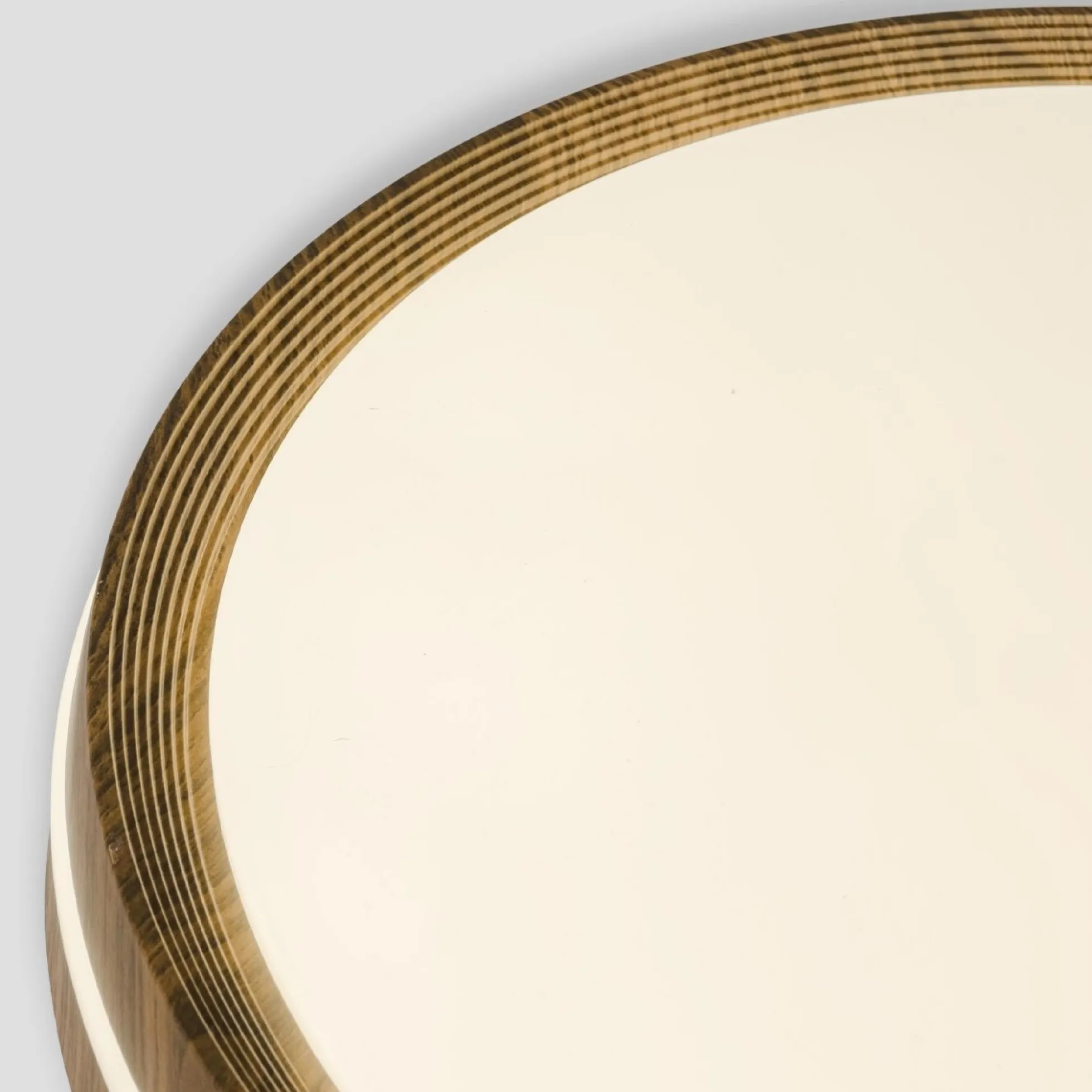 Plafón de techo LED CCT - 24W - Efecto lateral - Color madera Ø40cm